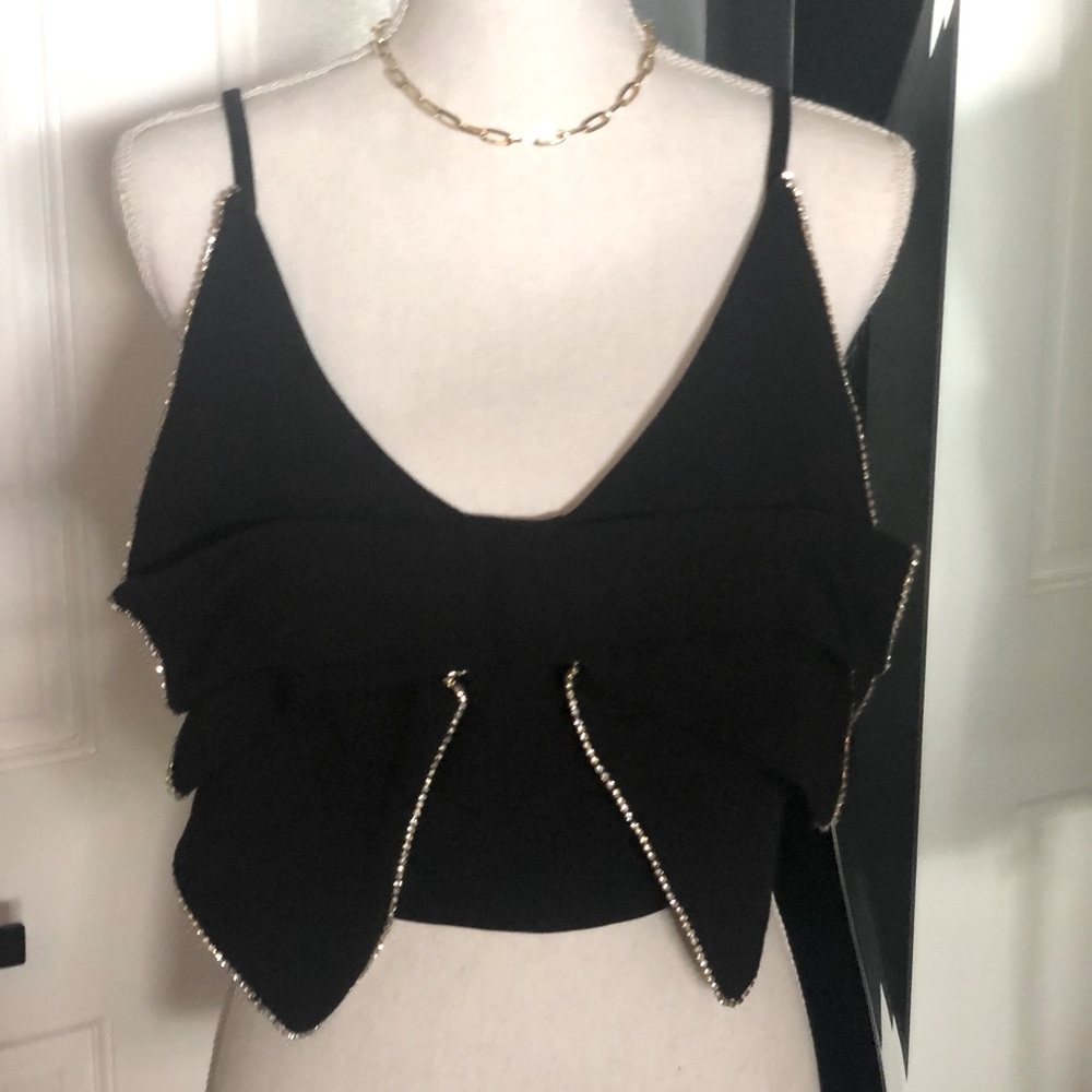 🎀Crop Bow front top🎀